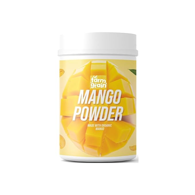 FARM GRAIN Pure Mango Powder 250g: Natural Dried Fruit for Smoothies, Juices