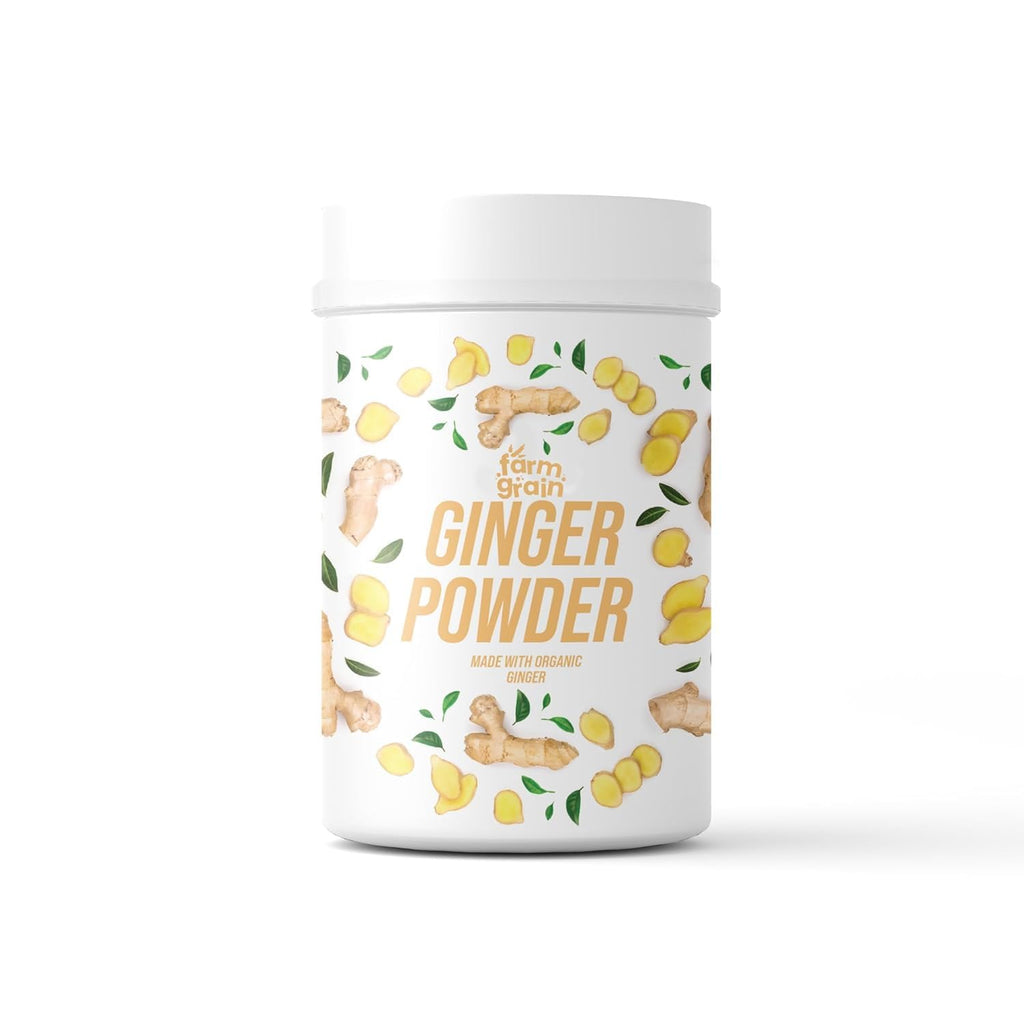 FARM GRAIN Premium Pure Dried Ginger Powder - 250g for Cooking & Health