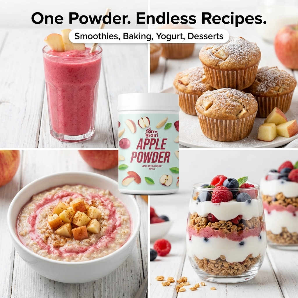Apple Powder 250g | | No Added Sugar and Preservatives | Milkshakes | Dessert Recipes | Fruit Powder