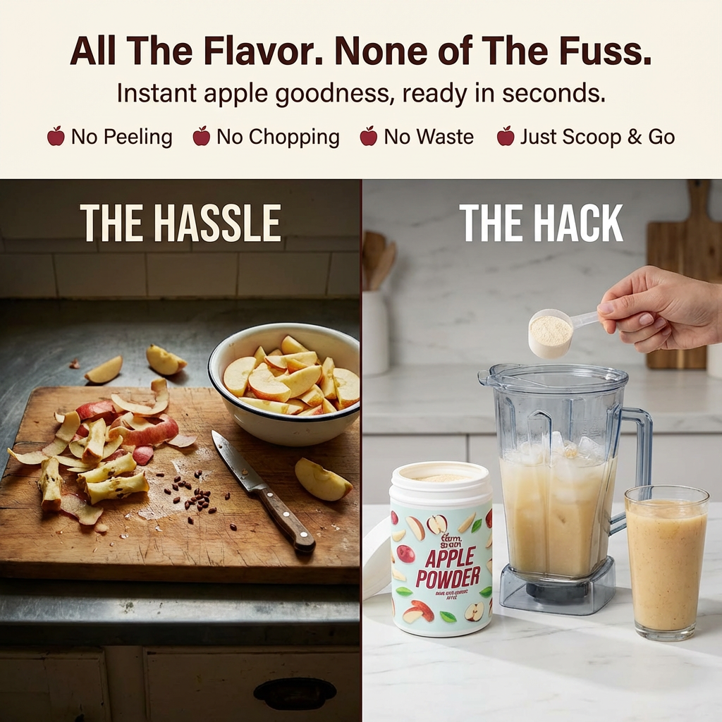 Apple Powder 250g | | No Added Sugar and Preservatives | Milkshakes | Dessert Recipes | Fruit Powder