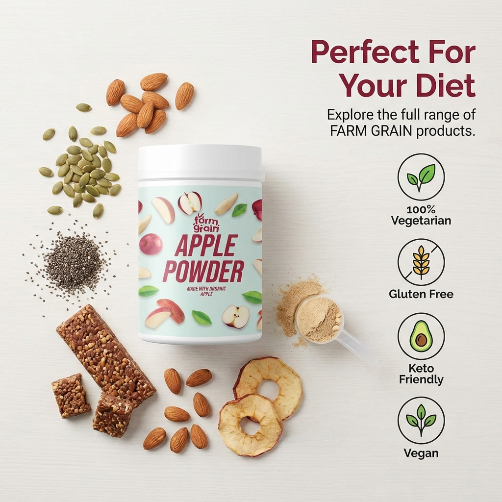 Apple Powder 250g | | No Added Sugar and Preservatives | Milkshakes | Dessert Recipes | Fruit Powder