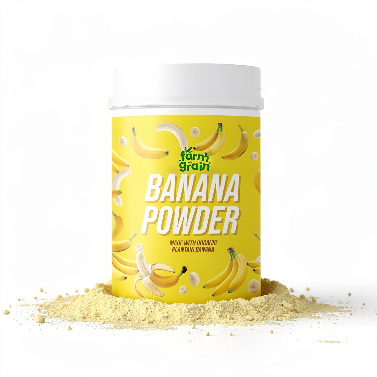 Banana Powder, Organic Traditional South Indian Food, White, Natural with No Additives or Preservatives, 250 Grams, Easy to Digest