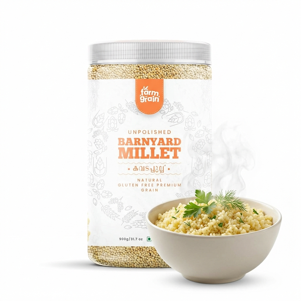 Barnyard Millet | 100% Natural & Gluten-Free | Khira Seeds | Rice Replacement | Cooks in 15 Minutes - 900g