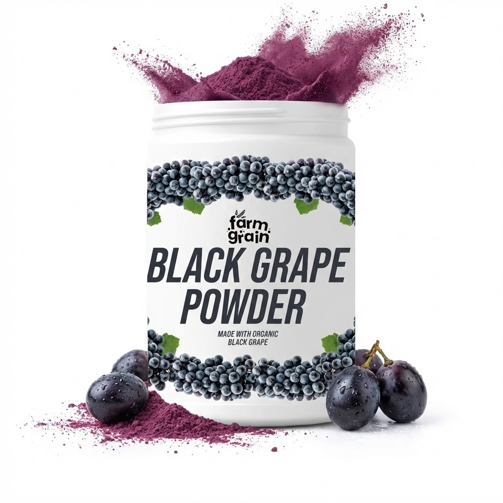 FARM GRAIN Black Grape Powder for Juice/Cooking 250g | Ready to use Pure Grape Fruit Powder | No added Colours & Preservatives