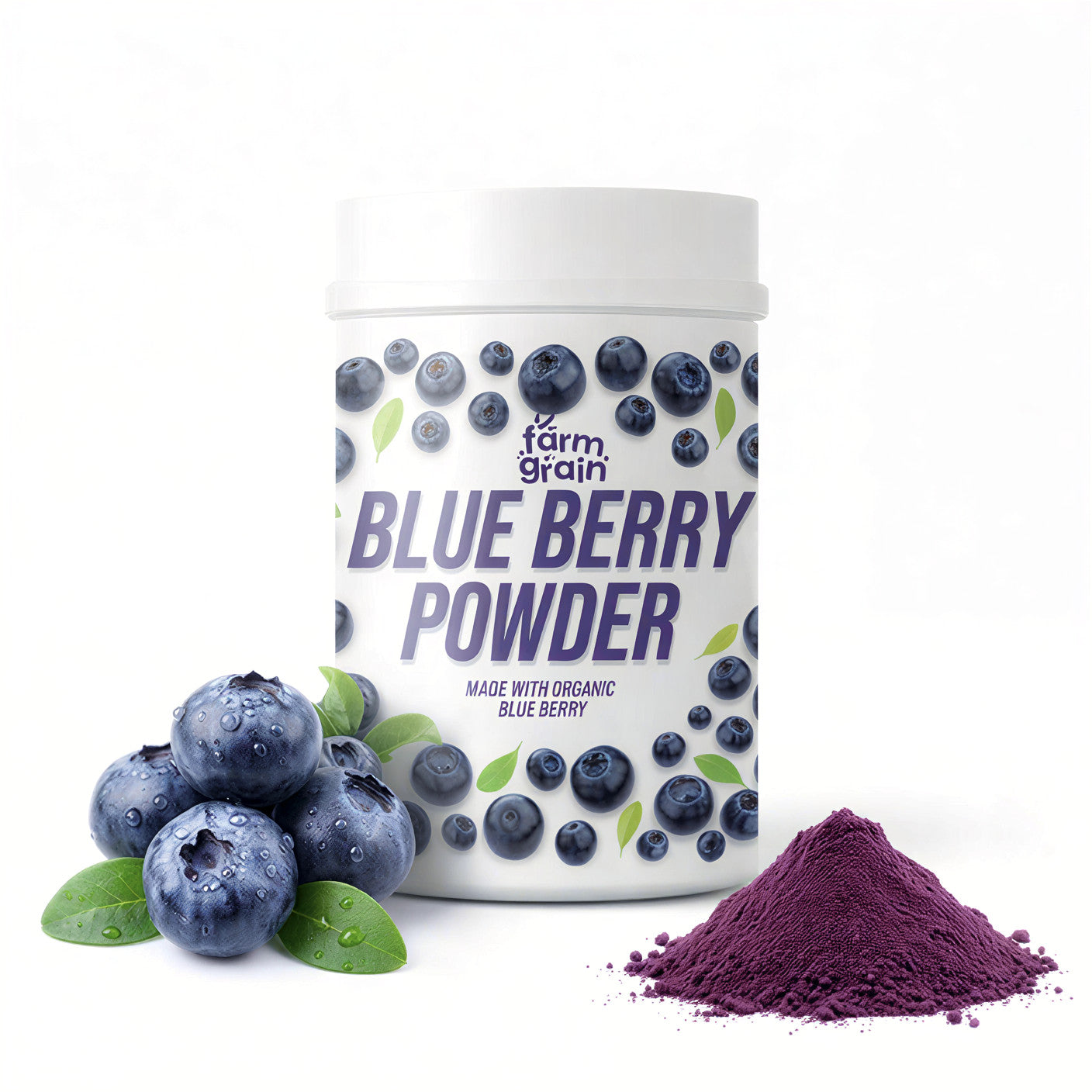 Blueberry Powder - 250g | Spray Dried (Blueberries) | Superfood Powder for Smoothies, Juices, Baking, and Energy Drinks