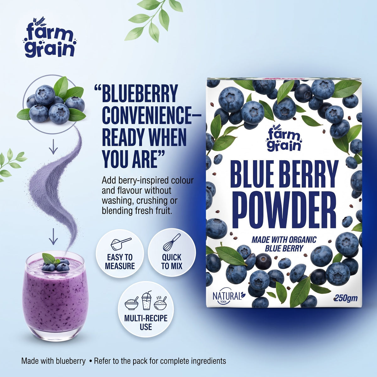 SD Blueberry Powder Combo 250g