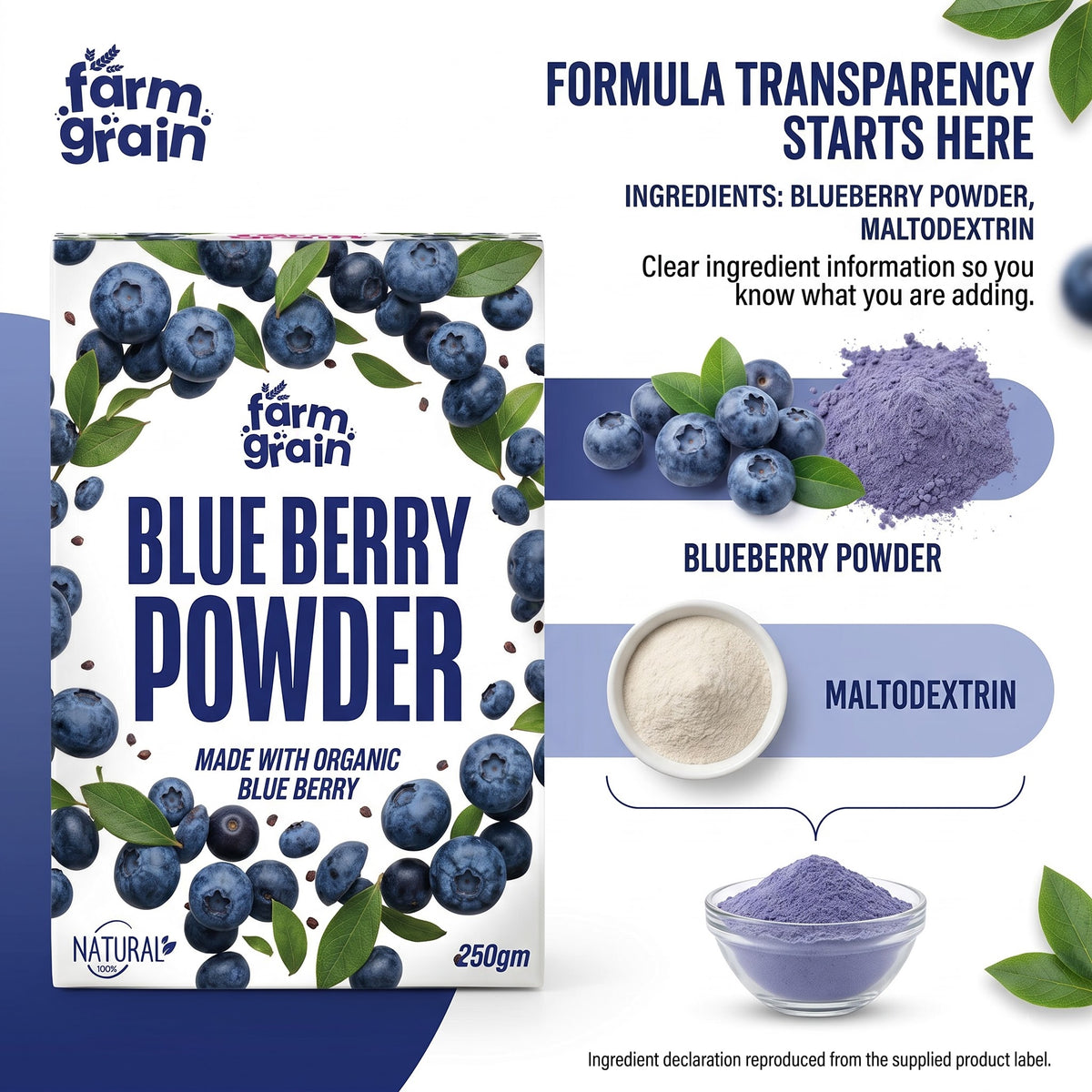 SD Blueberry Powder Combo 250g