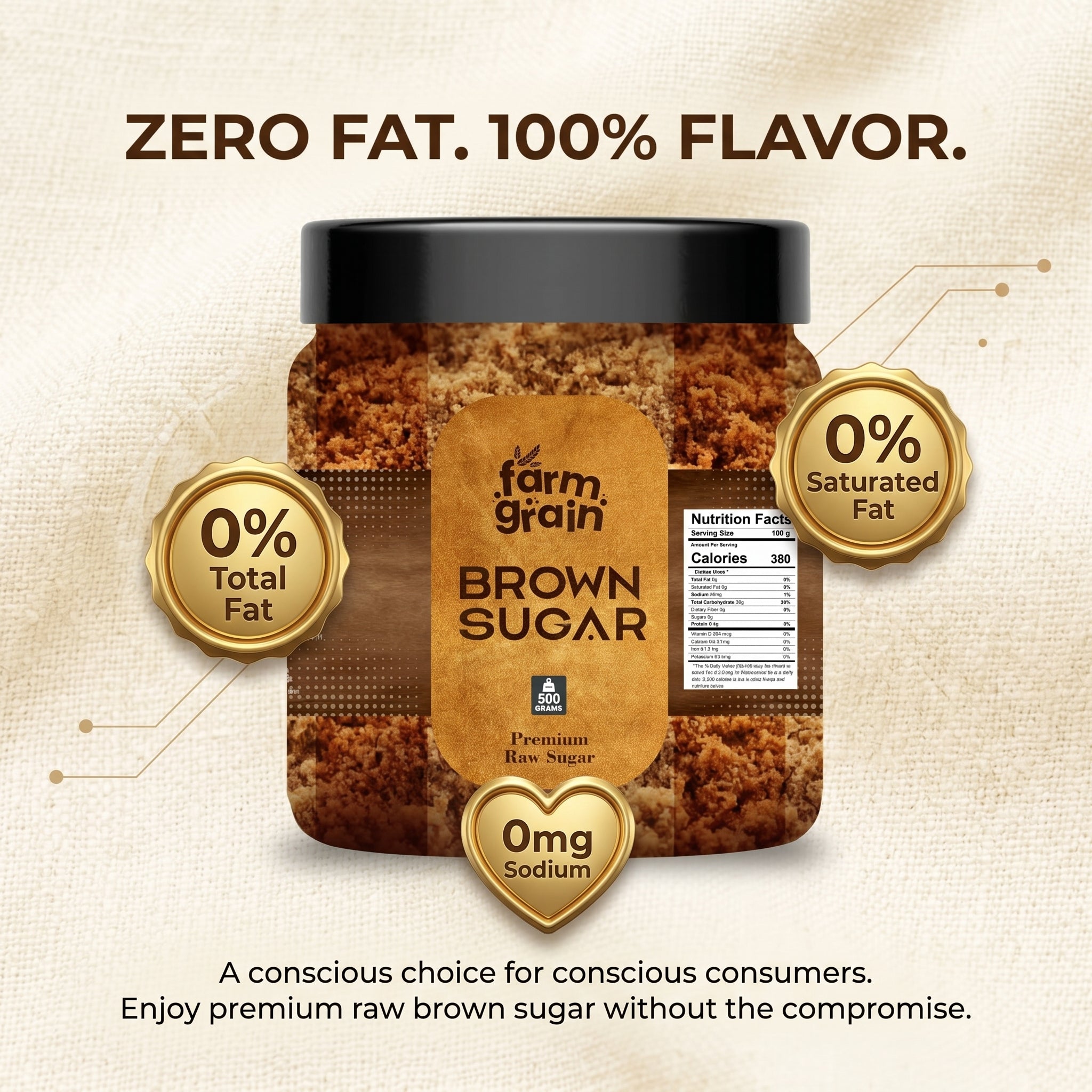 Brown sugar combo 500g(2pack)