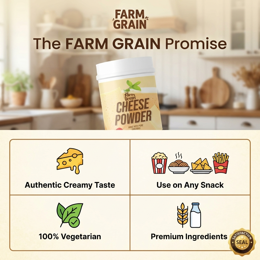 Cheese Powder | Versatile Cheese Flavor for Popcorn, Pasta, Pizza, Nachos & Fries | 250g