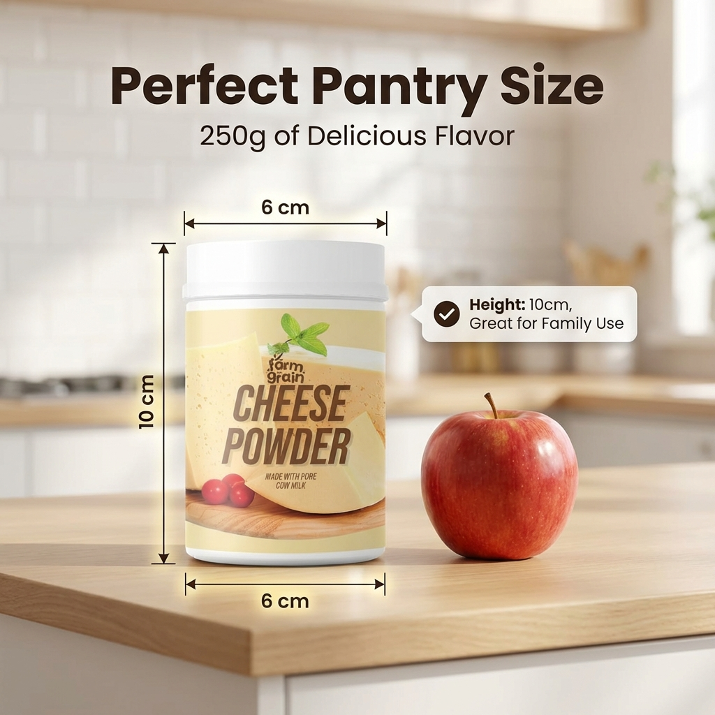 Cheese Powder | Versatile Cheese Flavor for Popcorn, Pasta, Pizza, Nachos & Fries | 250g