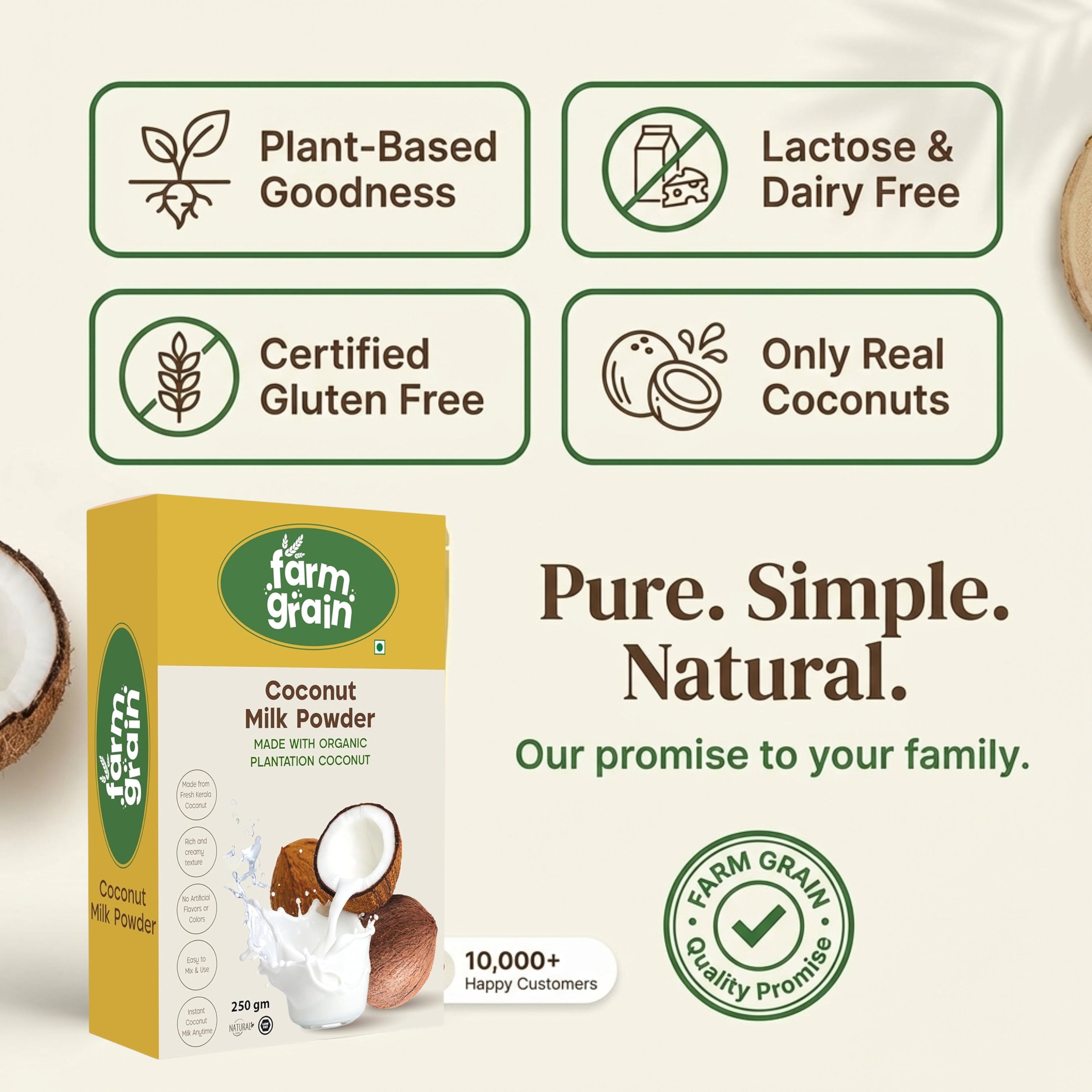 Coconut Milk Powder - 250g | Keto Friendly | Dairy Free