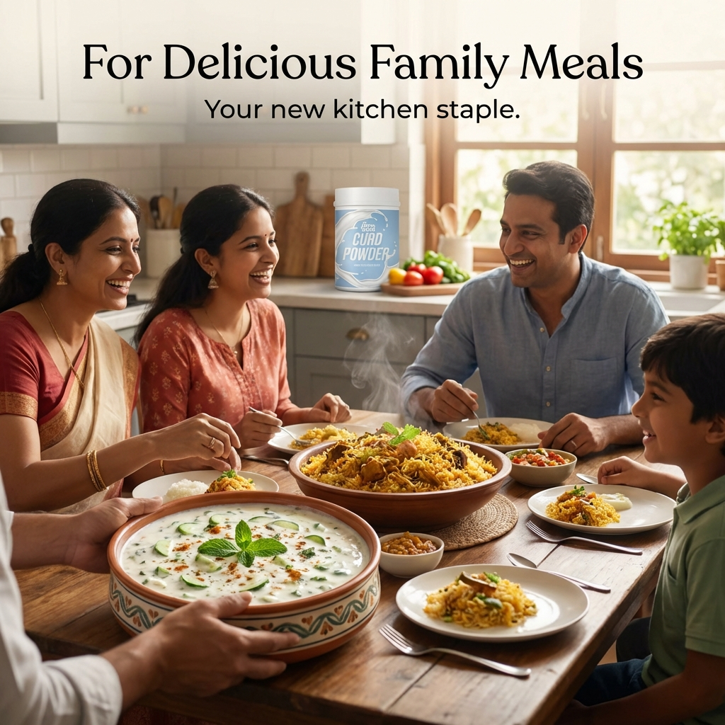 Curd Powder | Natural & Pure Dahi Powder | Ready-to-Make Curd Mix - 200g