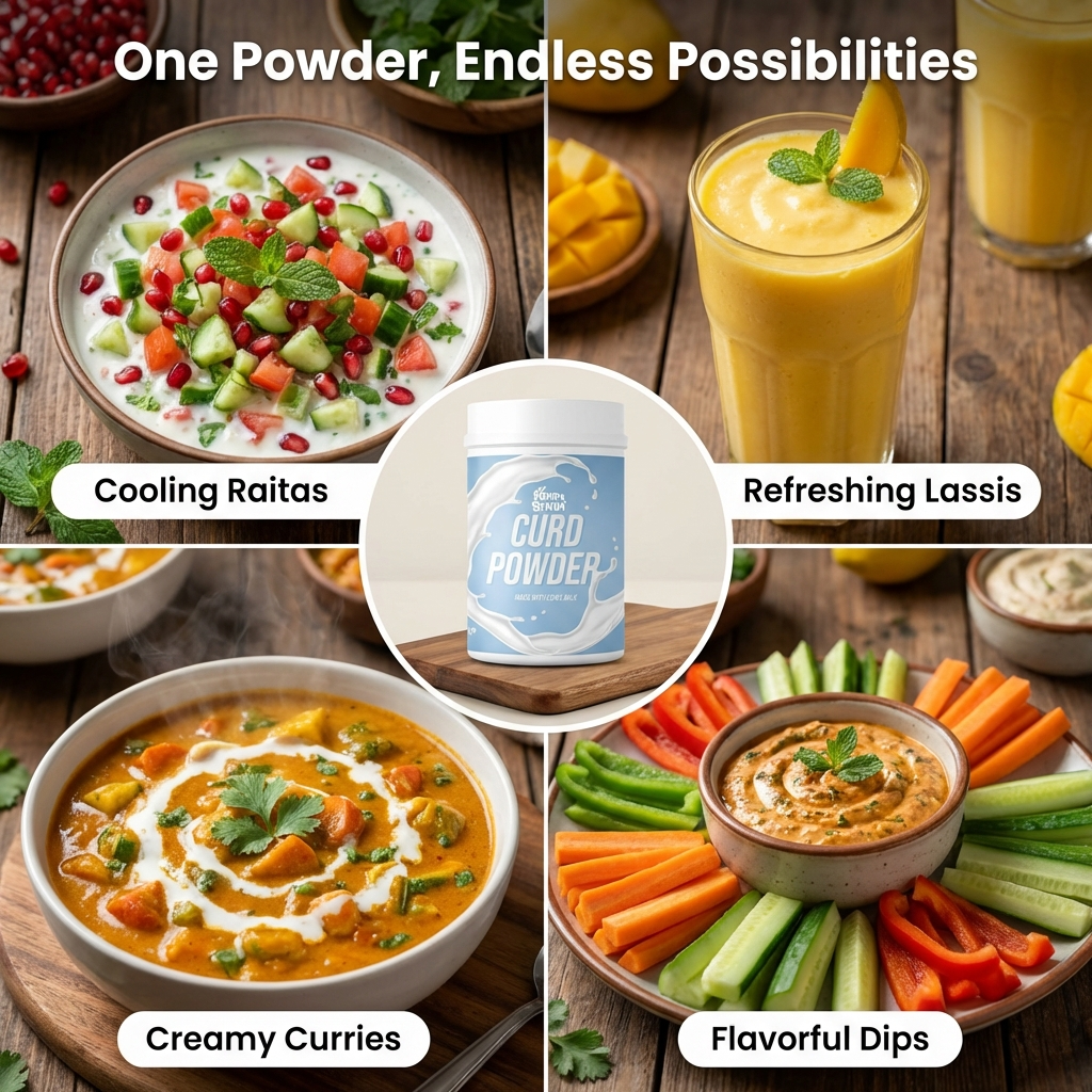 Curd Powder | Natural & Pure Dahi Powder | Ready-to-Make Curd Mix - 200g