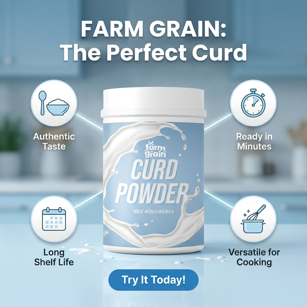 Curd Powder | Natural & Pure Dahi Powder | Ready-to-Make Curd Mix - 200g