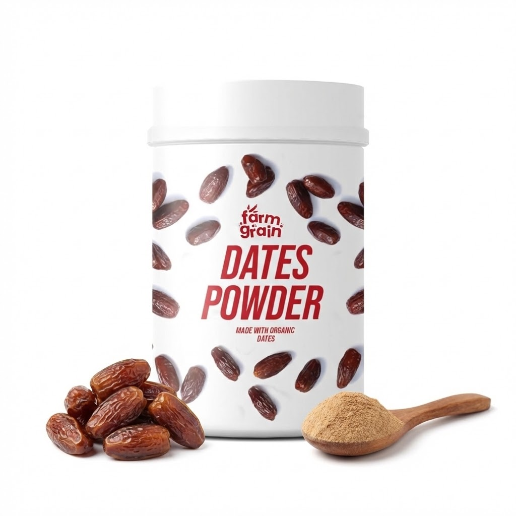 Dates Powder | Kharik/Khajur Powder | 100% Natural Sweetener | No Preservatives, No Chemicals | Healthy Substitute for Refined Sugar | Dates Powder for Little Ones - 250g