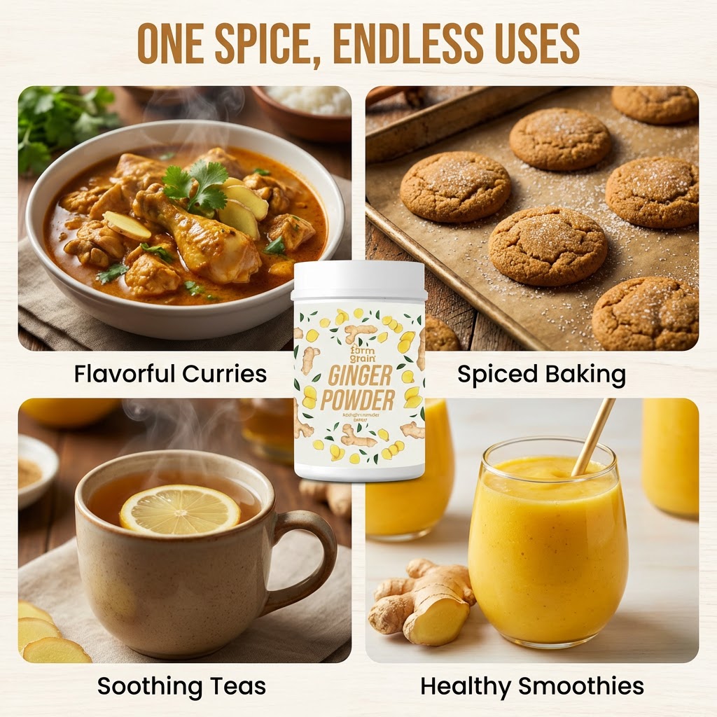 Ginger Powder Spray Dried - 250g for Cooking & Health