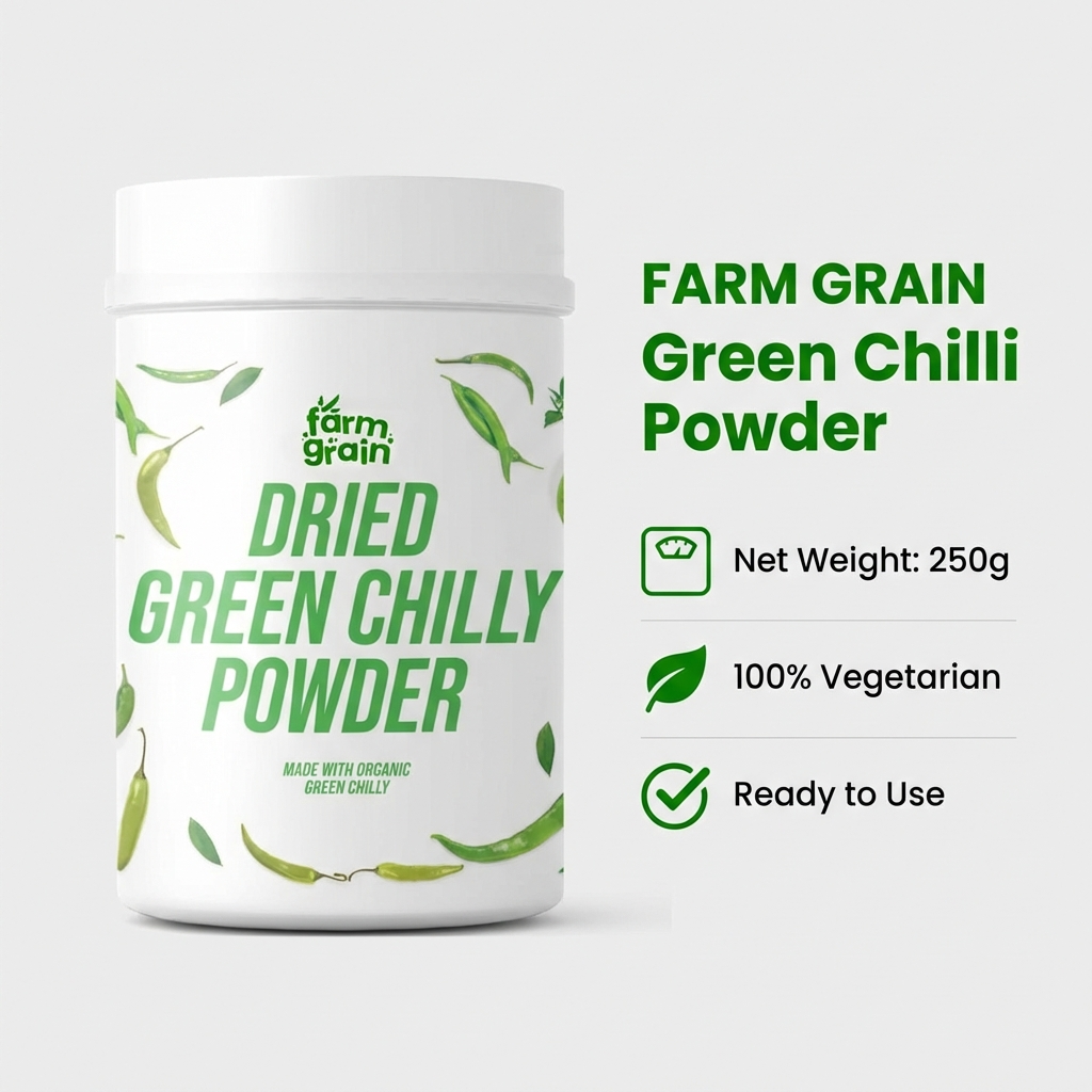 Green Chili Powder | Hari Mirchi Powder | Ready to Use | Pure & Spicy 250g