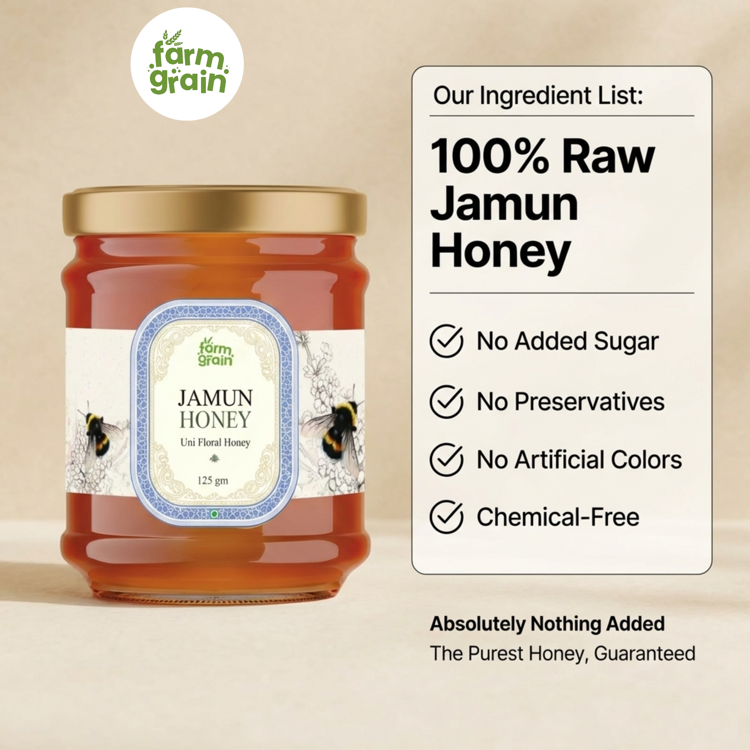 Jamun Honey organic 125g