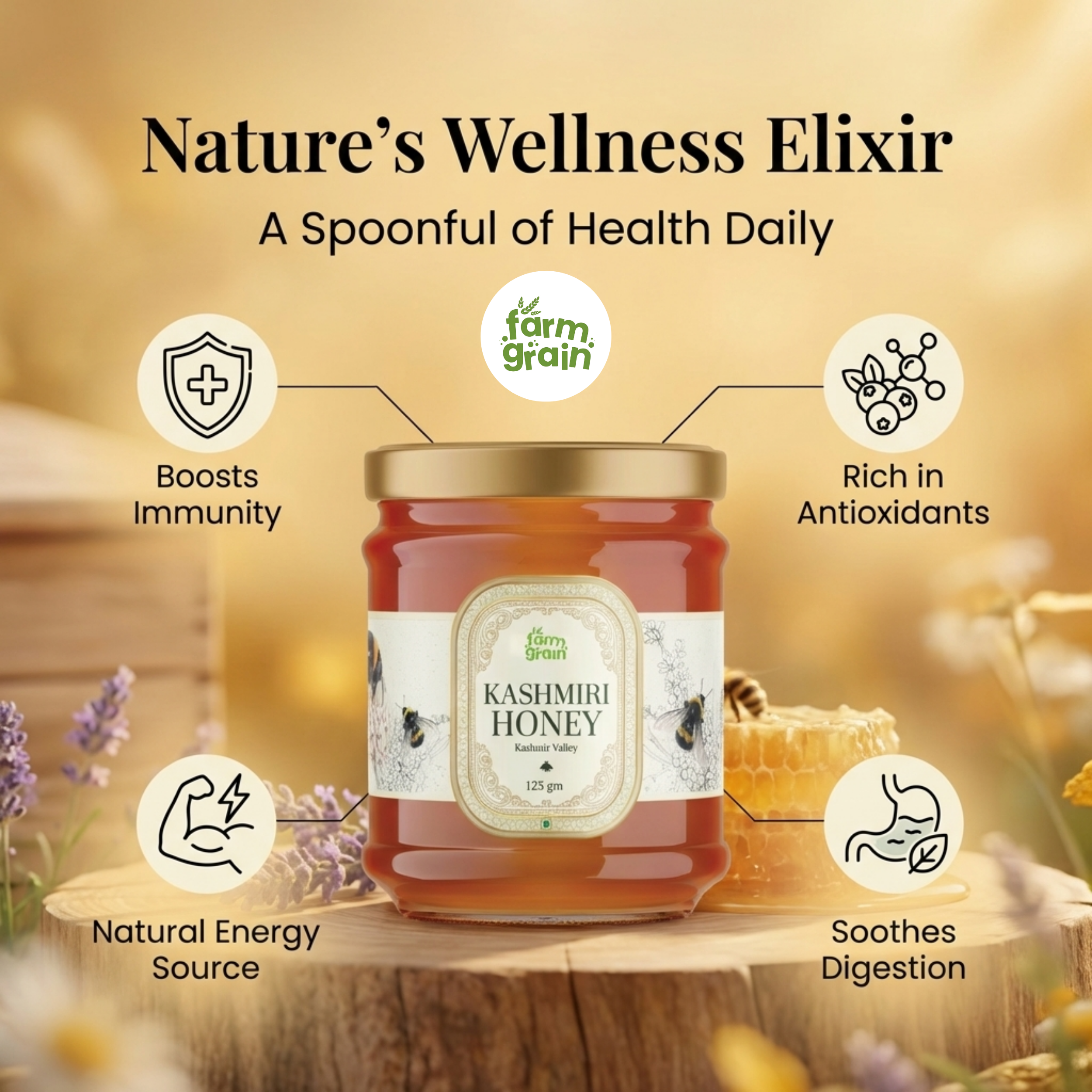 Kashmir Honey Organic 125g