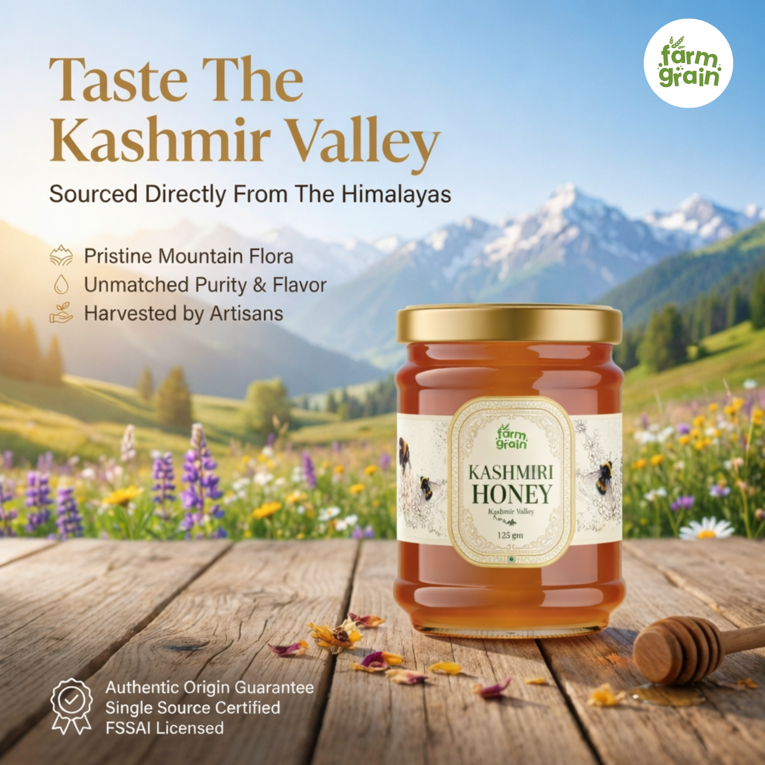 Kashmir Honey Organic 125g
