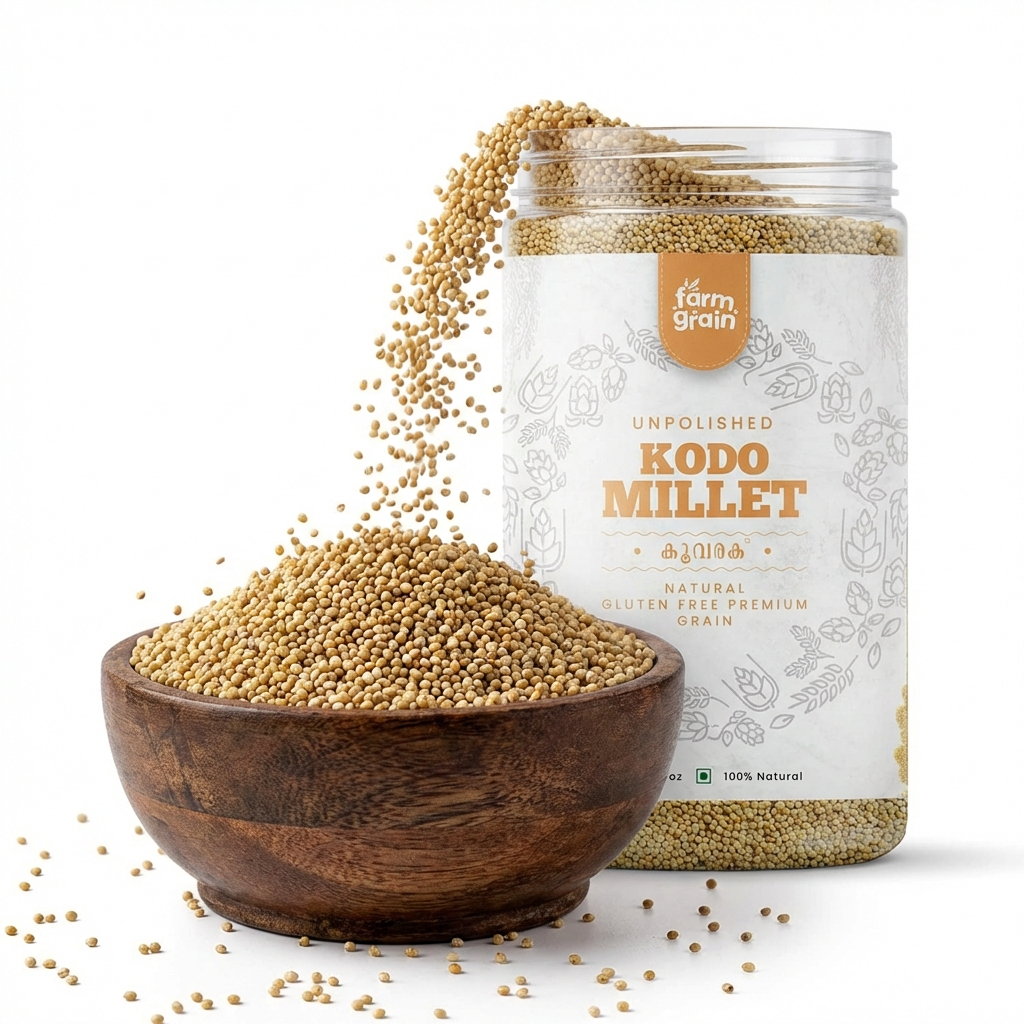 Kodo Millet Unpolished | 100% Natural & Gluten Free | Cooks In 15Mins | Kodri Seeds | High Fiber Minor Millets | Wholegrain | Low Gi - 900g