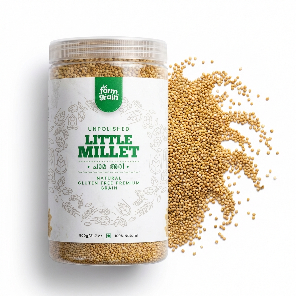 Little Millet Unpolished | 100% Natural & Gluten-Free | High Fiber Rice Alternative | Kutki Seeds | Cooks in 15 Minutes - 900g