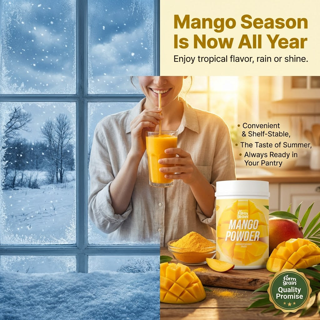 Mango Powder Spray Dried 250g Natural Dried Fruit for Smoothies, Juices