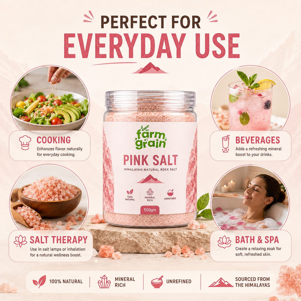 Pink salt(Himalayan salt)500g (2pack)