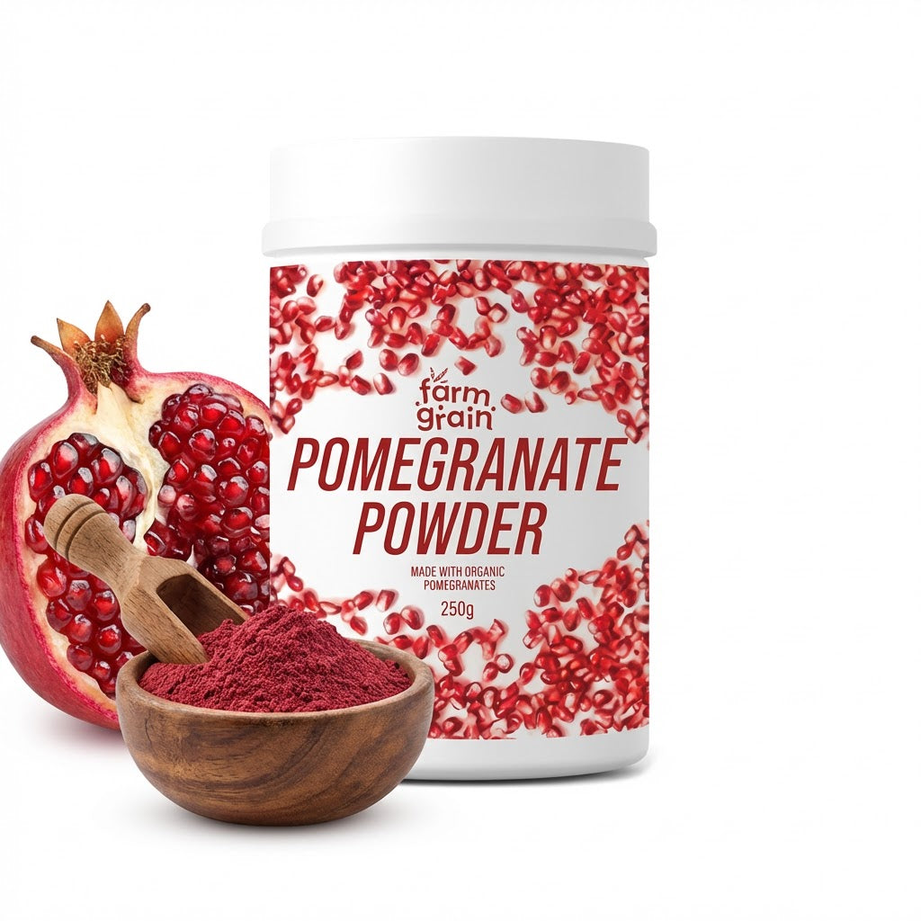 Anar Powder Pomegranate Anar Powder for Drinks & Face Packs 250g – farmgrain