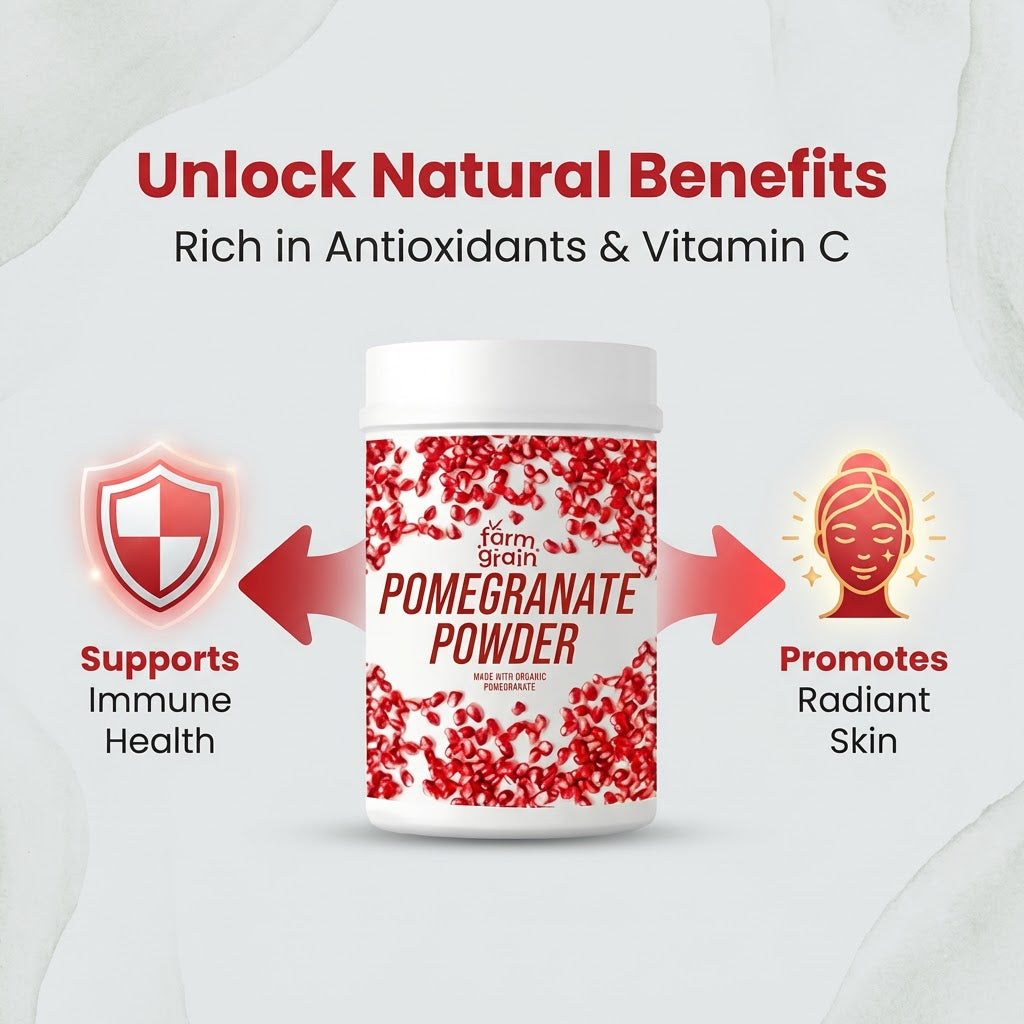 Anar Powder Pomegranate Anar Powder for Drinks & Face Packs 250g – farmgrain
