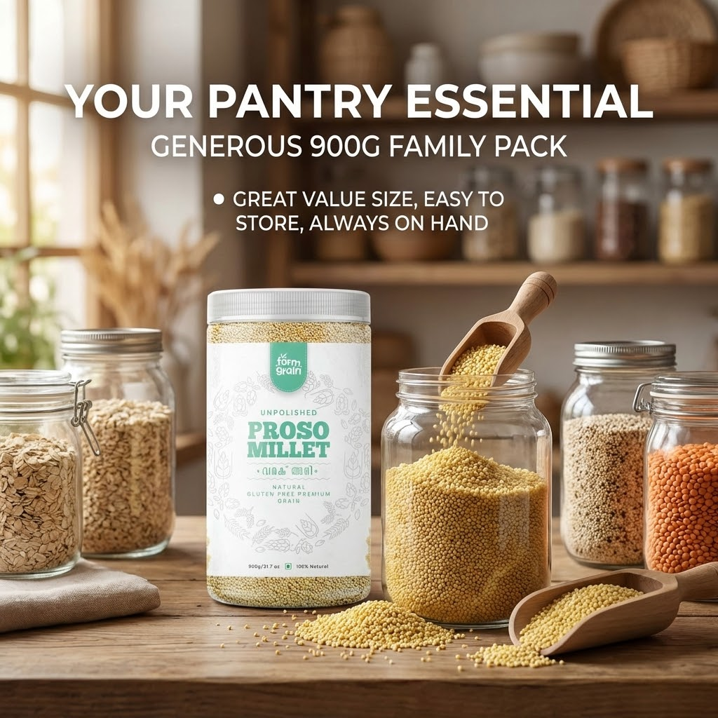 Proso Millet Unpolished | Natural Whole Grains | 900g