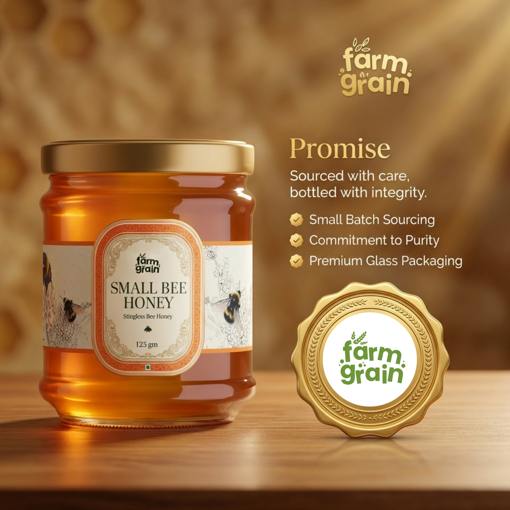 Small bee Honey (string Honey) organic 125g