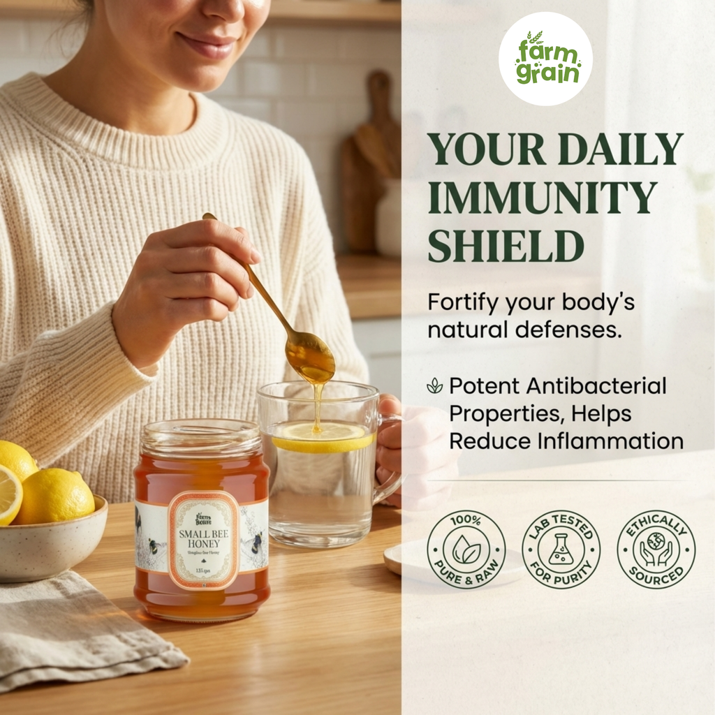Small bee Honey (string Honey) organic 125g