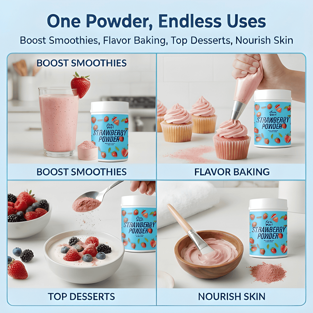 Strawberry Powder Spray Dried 250gm Smoothies, Baking, Skincare