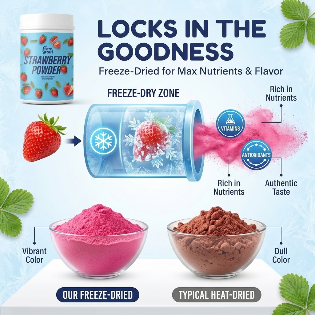 Strawberry Powder Spray Dried 250gm Smoothies, Baking, Skincare