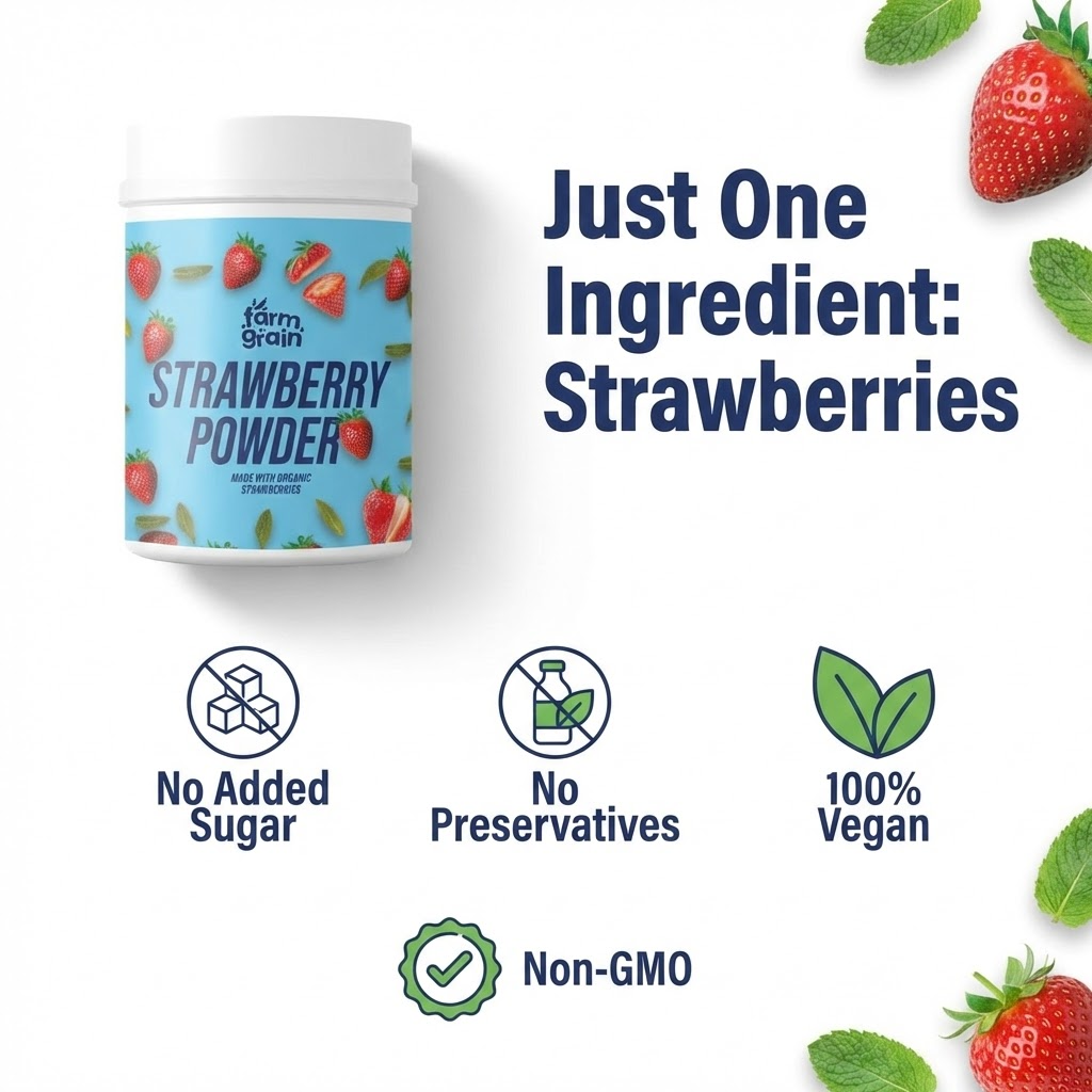 Strawberry Powder Spray Dried 250gm Smoothies, Baking, Skincare
