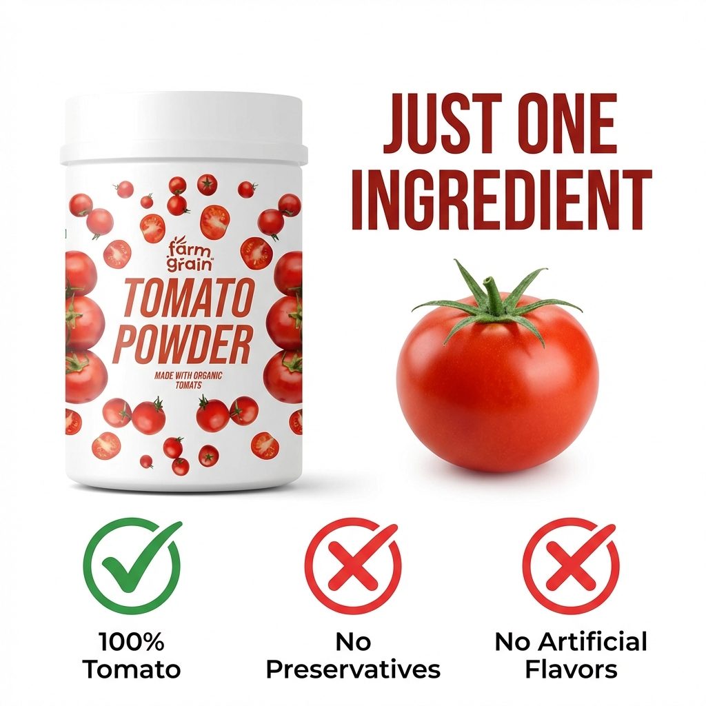 Tomato Powder - 250g | Ready to Use | Robust and Tangy | Seasoning and Cooking | Sun-Ripened | Versatile Use